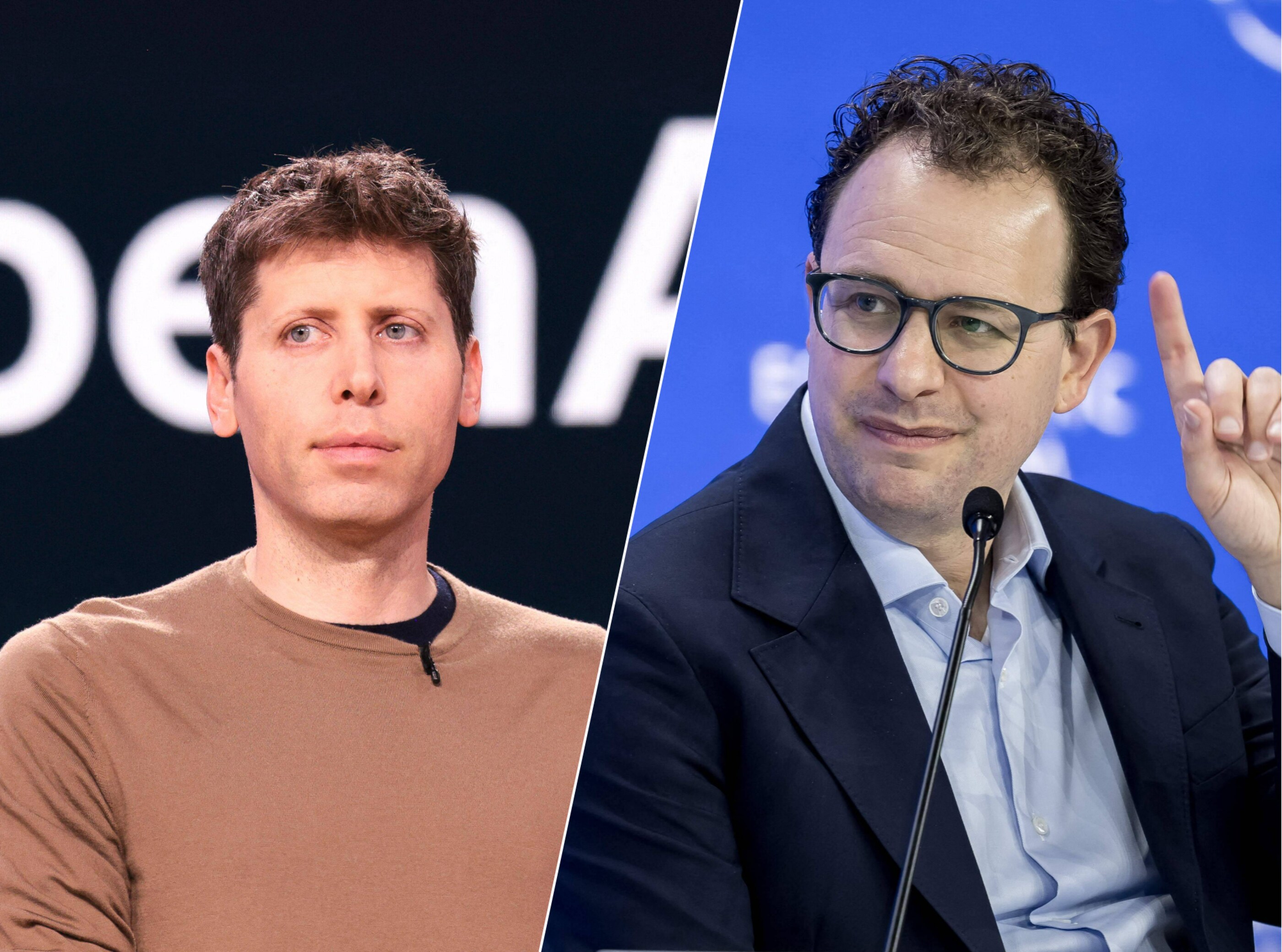 Dario Amodei (Anthropic) and Sam Altman (OpenAI)